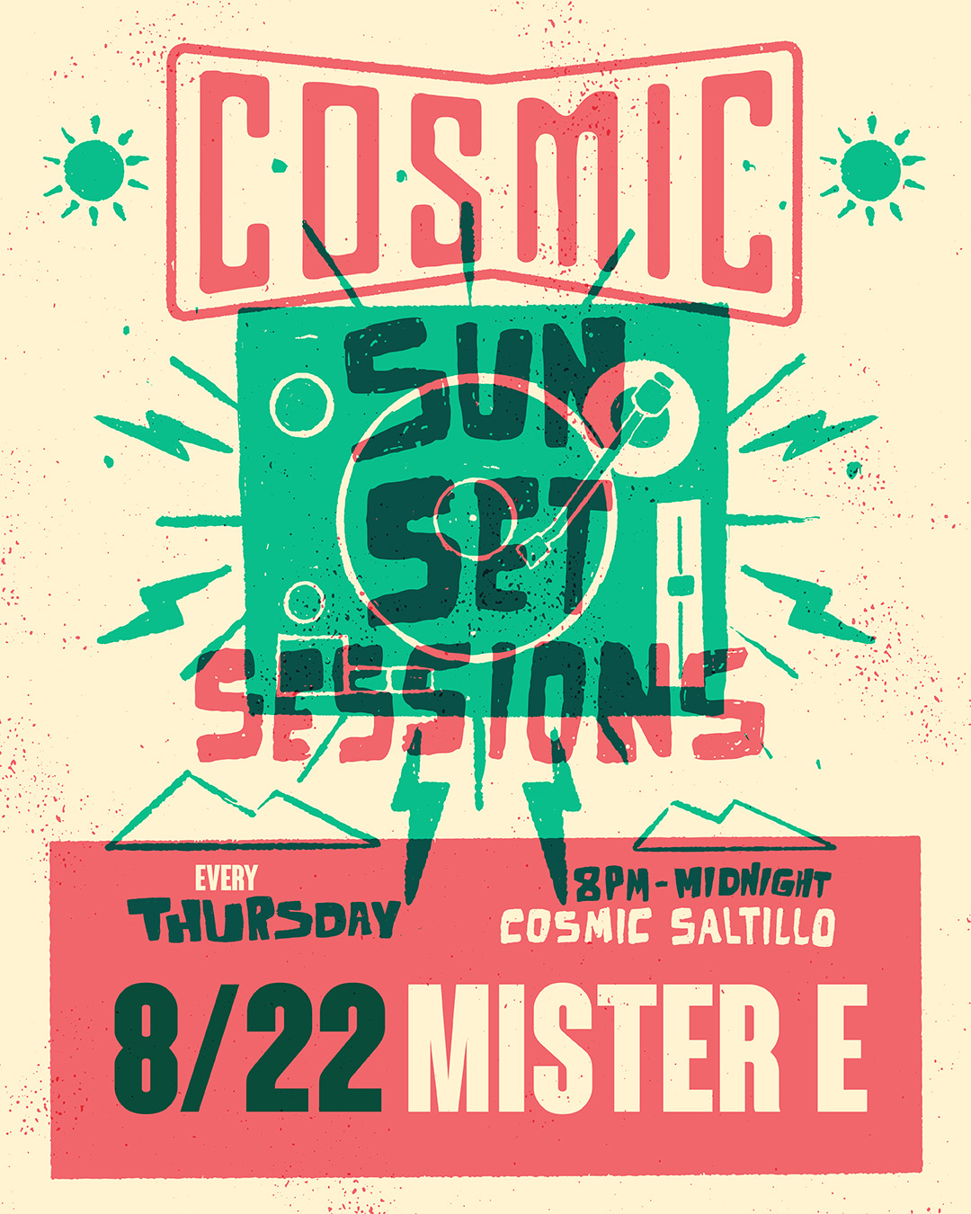 Cosmic Sun Set Sessions-Post Size-All Dates